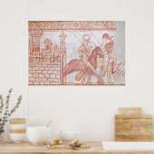 Vertrek van de kruisvaarders poster (Keuken)