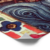 vertrek van een boot voor de kruistochten; poster (Hoek)