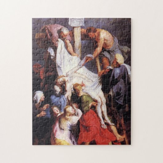 Vertrek van het kruis door Peter Paul Rubens Legpuzzel (Verticaal)