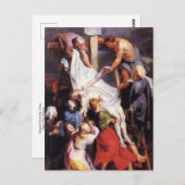 Vertrek van het kruis door Peter Paul Rubens Postc Briefkaart (Voorkant / Achterkant)