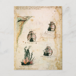 Vertrek van Vasco da Gama Briefkaart