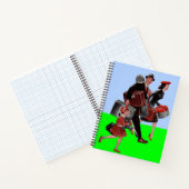 vertrek voor vakantie notitieboek (Binnen)