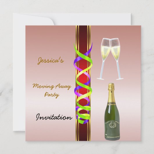 Vertrekfeest Uitnodiging (Voorkant)