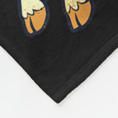 Vertrekken om een rel te schoppen Grappig Chaotisc Fleece Deken (Hoek)