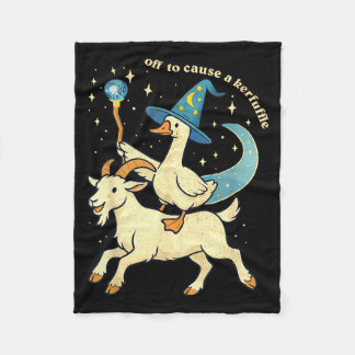 Vertrekken om een rel te schoppen Grappig Chaotisc Fleece Deken