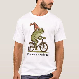 Vertrekken om een rel te schoppen Kikker Sarcasme  T-shirt