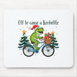 Vertrekken om een rel te veroorzaken Funny Frog Ke Muismat