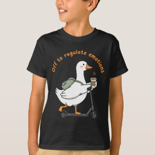 Vertrekken om emoties te reguleren grappige geeste t-shirt