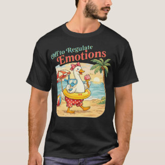 Vertrekken om emoties te reguleren Knuffel Strandg T-shirt