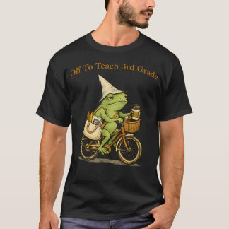 Vertrekken om grappige kikker van groep 5 les te g t-shirt