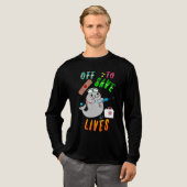 Vertrekken om levens te redden Tri-Blend shirt (Voorkant)