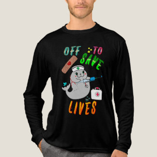 Vertrekken om levens te redden Tri-Blend shirt