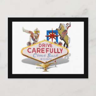 Vertrekkend uit Las Vegas Briefkaart