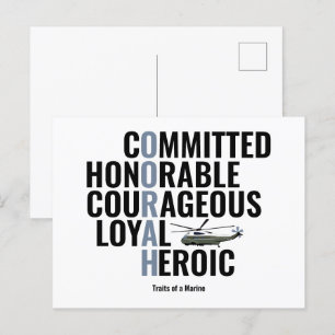 Vertrekkingen van een zee briefkaart