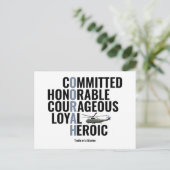 Vertrekkingen van een zee briefkaart (Staand voorkant)