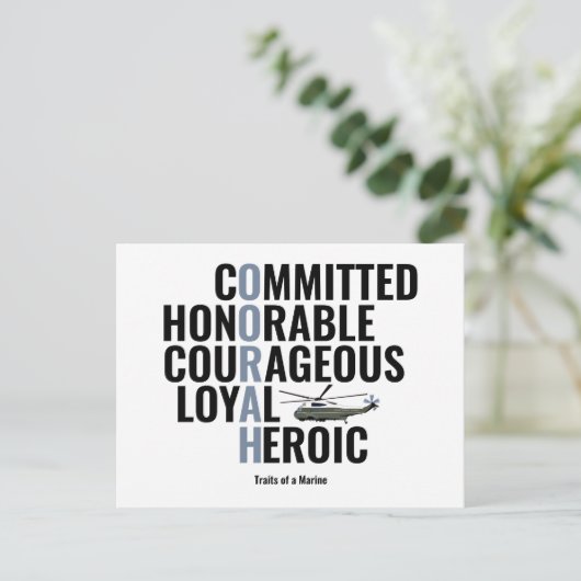 Vertrekkingen van een zee briefkaart (Staand voorkant)