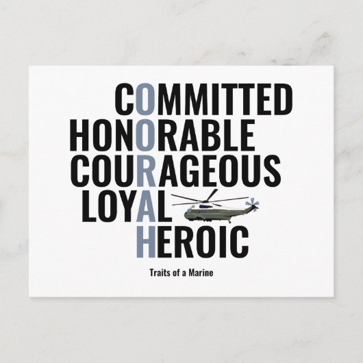 Vertrekkingen van een zee briefkaart (Voorkant)