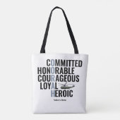 Vertrekkingen van een zee tote bag (Achterkant)