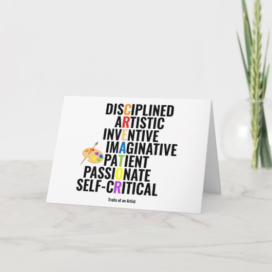 Vertrekkingen van kunstenaars kaart (Voorkant)