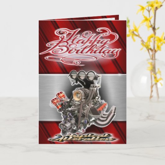 Vertrekmotor van de vogelkaart kaart (Gele Bloem)