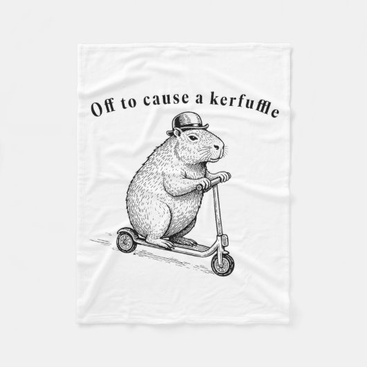 Vertrekt om een rel te schoppen, grappige grondeek fleece deken (Voorkant)
