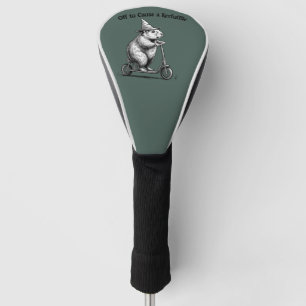 Vertrekt om een rel te schoppen Grappige grondeeke Golfheadcover