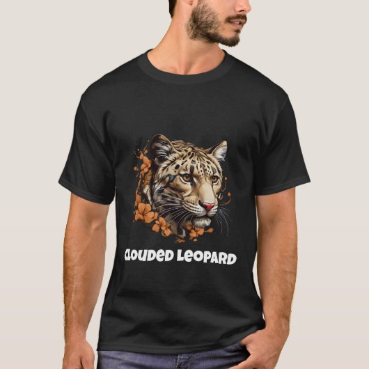Vertroebelde luipaardkop t-shirt (Voorkant)