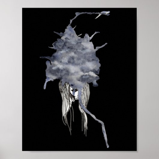 Vertroebele Sticker Poster (Voorkant)