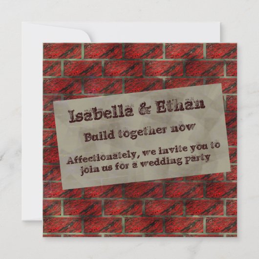 Vertrokken baksteen of tegels die hem simuleren? R Kaart (Voorkant)