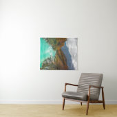 Vertrokken herfstdag van de rivier de Soča Sloveni Wandkleed (In Situ (horizontaal))