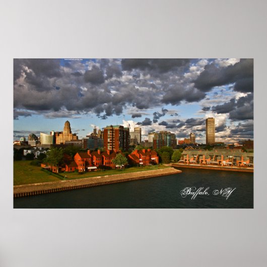 Vertrokken met een kans op Buffalo. Poster (Voorkant)