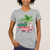 Vertrokken naar het strand Liefde Santa-tropische  T-shirt (Voorkant)
