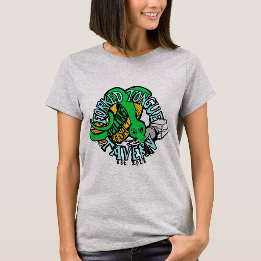 Vertrokken Tongue Tavern T-Shirt (Voorkant)