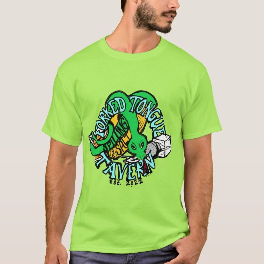 Vertrokken Tongue Tavern - Unisex T-Shirt (Voorkant)