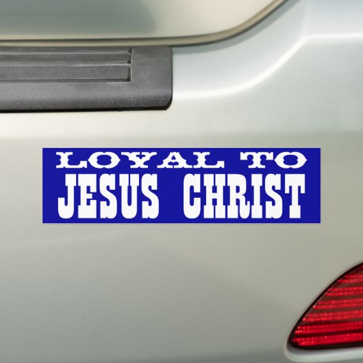 Vertrouw aan Jezus Christus Bumpersticker (Op auto)