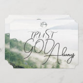 "Vertrouw altijd op God Kaart (Voorkant / Achterkant)