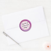 Vertrouw Bijbelvers Spreuken 3:5 Ronde Sticker (Envelop)