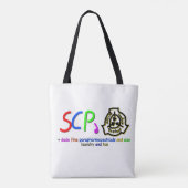 vertrouw dado fijne SCP-tas Tote Bag (Achterkant)