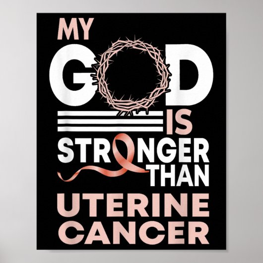 Vertrouw dat mijn God sterker is dan uteriene kank Poster (Voorkant)