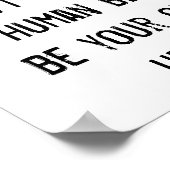 Vertrouw de godin, wees je eigen held, Inspirerend Poster (Hoek)