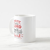 Vertrouw de Heer met al je hart Koffiemok (Voorkant links)
