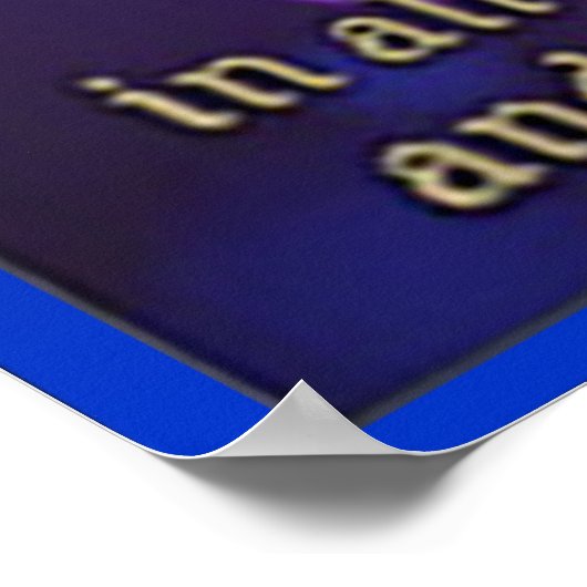 Vertrouw de Heer met al je hart Poster (Hoek)