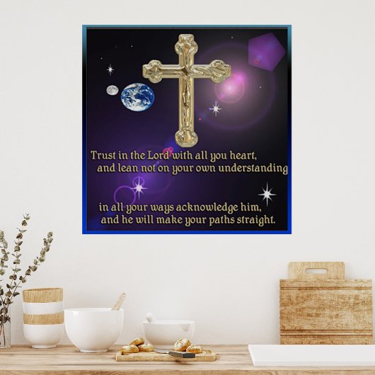 Vertrouw de Heer met al je hart Poster (Keuken)