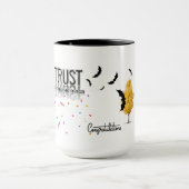 Vertrouw De Reis Coffee Mok - Inspirerende Keramie (Midden)
