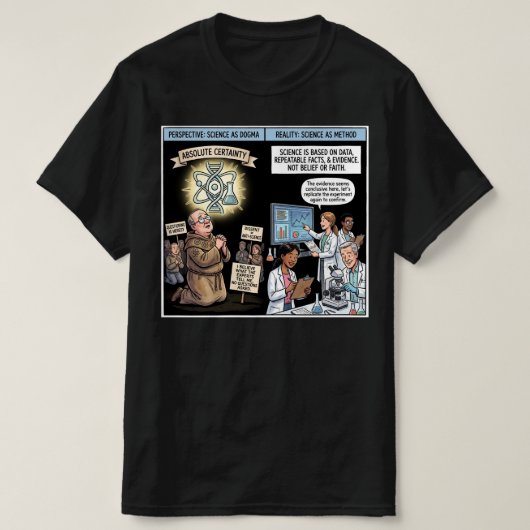 Vertrouw de wetenschap t-shirt (Design voorkant)