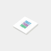 Vertrouw, Denk, Blijf Slagen – Motiverende Citaat Post-it® Notes (Schuin)