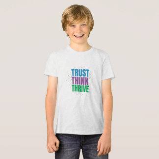 Vertrouw, Denk, Blijf Slagen – Motiverende Citaat Tri-Blend Shirt