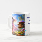 Vertrouw en vastberadenheid koffiemok (Voorkant links)