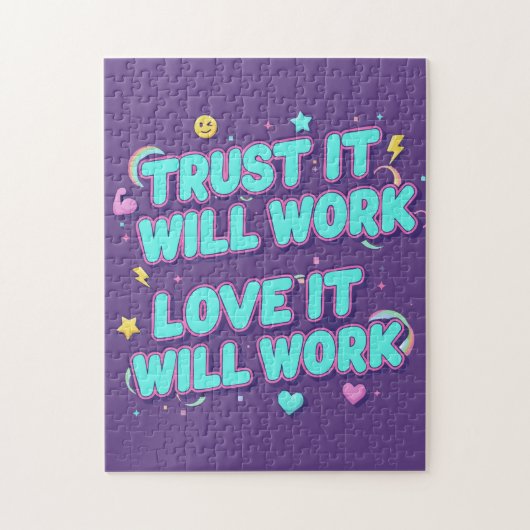 Vertrouw Er Op Dat Het Zal Werken, Liefde Zal Het  Legpuzzel (Verticaal)