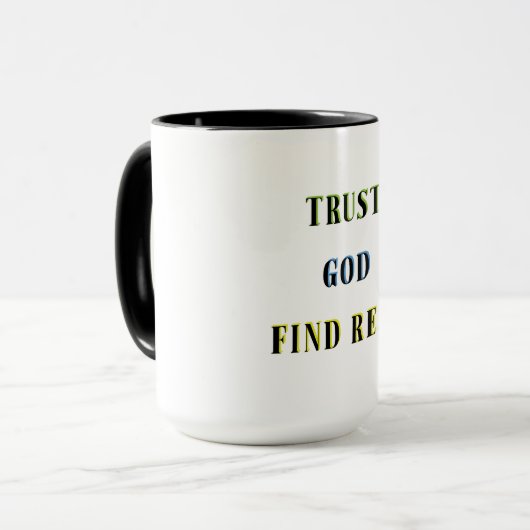 VERTROUW EROP DAT GOD RUST VINDT MOK (Voorkant links)